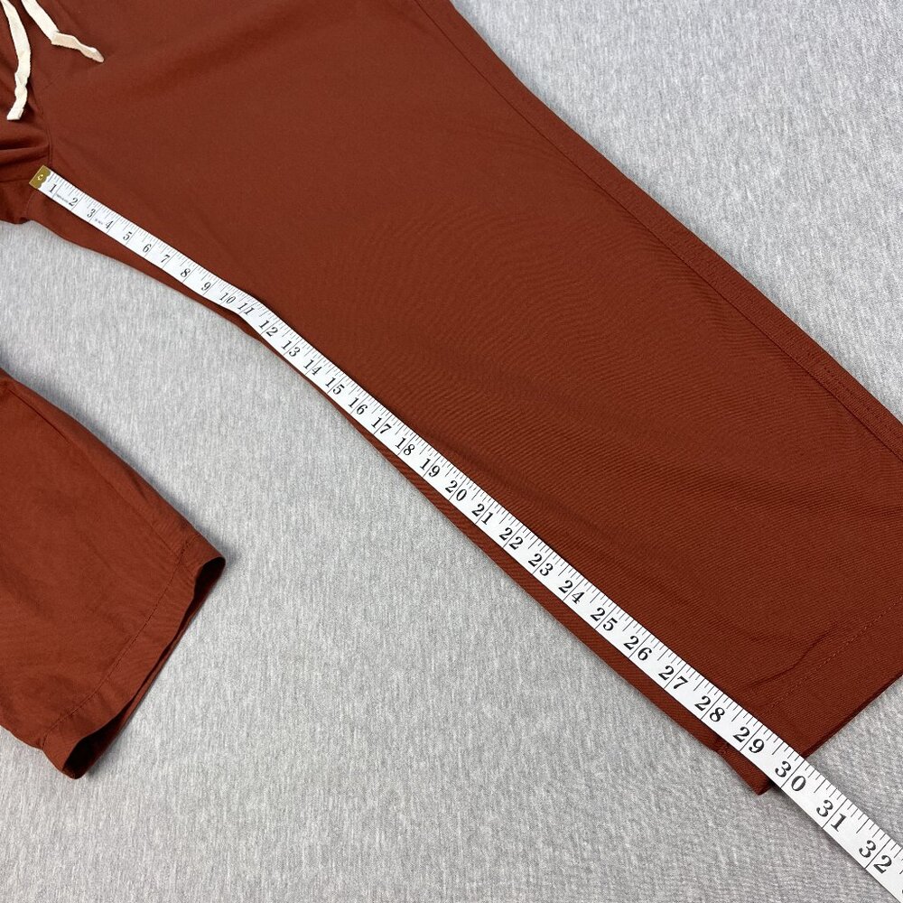 Pact Organic Daily Twill Pants Womens XL Terra Cotta Brown Elastic Waistband NEW - Picture 11 of 14